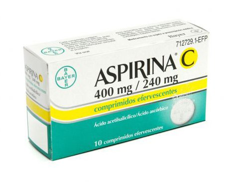 Aspirina C, 400/240 mg x 10 comp eferv