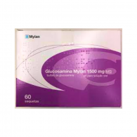 Glucosamina Mylan MG, 1500 mg x 60 p sol oral saq