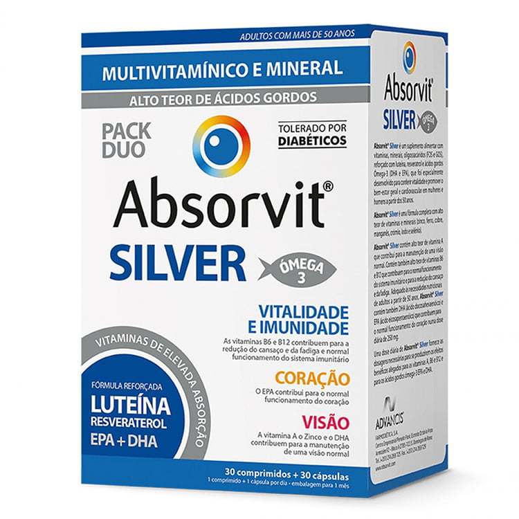 Absorvit Silver Comp X 30 + Caps X 30 c�ps + comp
