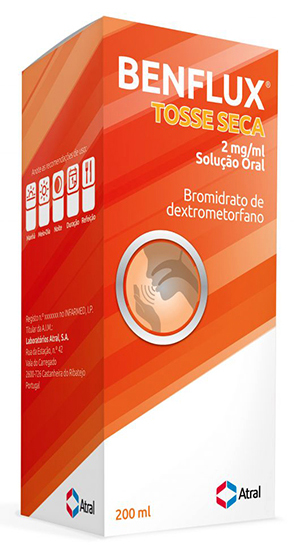 Benflux Tosse Seca, 2 mg/mL x 1 sol oral mL
