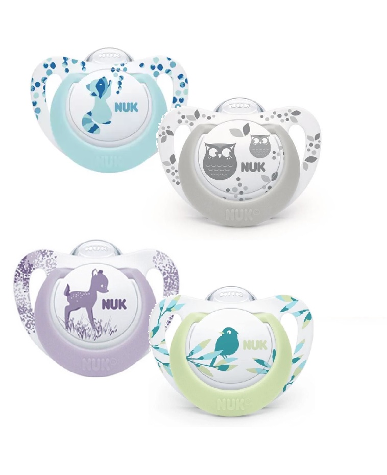 Nuk Chupeta Genius Color Silicone 6-18m x2