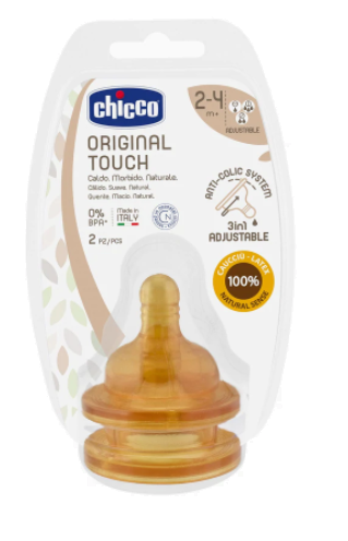 Chicco Tetina Ltex Anti-clicas Fluxo Regulvel 2m+ x2 