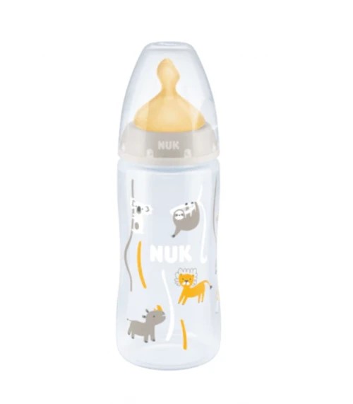 Nuk Bibero First Choice 300mL Ltex com Indicador de Temperatura 6M+ Fluxo L