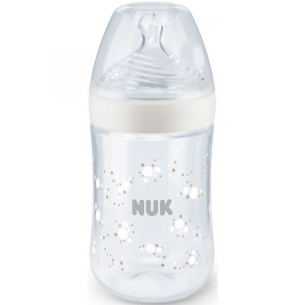Nuk Nature Sense Bibero Vidro 240mL com Indicador de Temperatura Tetina M
