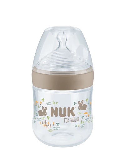 Nuk Nature Bibero Bege 150mL com Indicador de Temperatura Fluxo S
