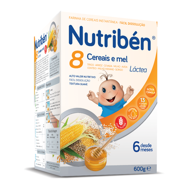 Nutribn Papa 8 Cereais e Mel Lctea 2x300g 6m+