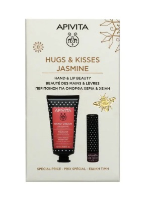 Apivita  coffret Cr Maos Jasm50+StickLab Gros4,4