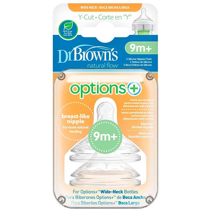 Dr Browns Tetina Larga Corte em Y 9m+ x2