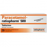 Paracetamol Ratiopharm MG, 500 mg x 20 comp