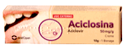 Aciclosina, 50 mg/g-10 g x 1 creme bisnaga