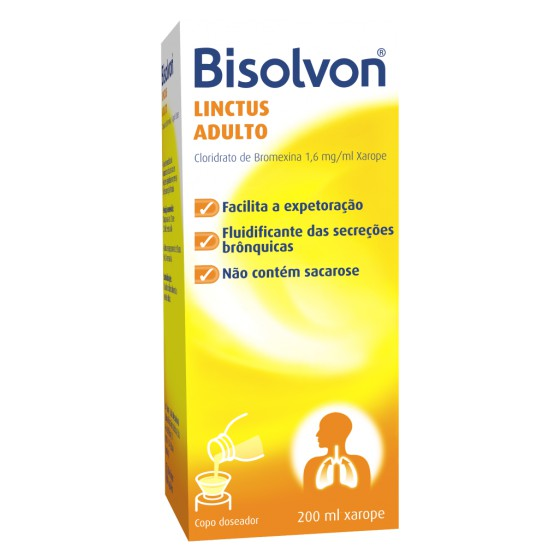 Bisolvon Linctus Adulto, 1,6 mg/mL-200mL x 1 xar mL