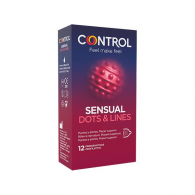 Control Sensual Dots Lines Preserv X12,  