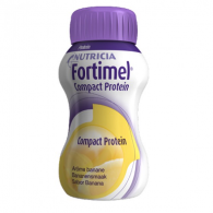 Fortimel Compact Protein Banana 125 Ml X 4,   sol oral frasco
