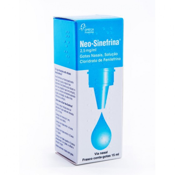 Neo-Sinefrina, 2,5 mg/mL-15 mL x 1 sol nasal conta-gotas